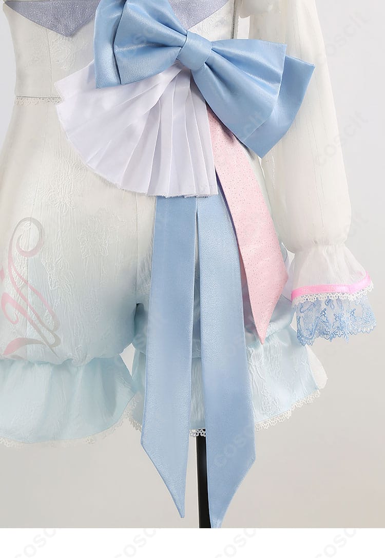 プロセカ 鳳えむ コスプレ衣装 Dream a Wonder Dream 蝶結び飾りディテール 可愛らしいアクセント