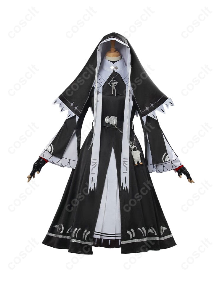 アークナイツ エクシア 新約シスター服 コスプレ衣装 正面全体図
