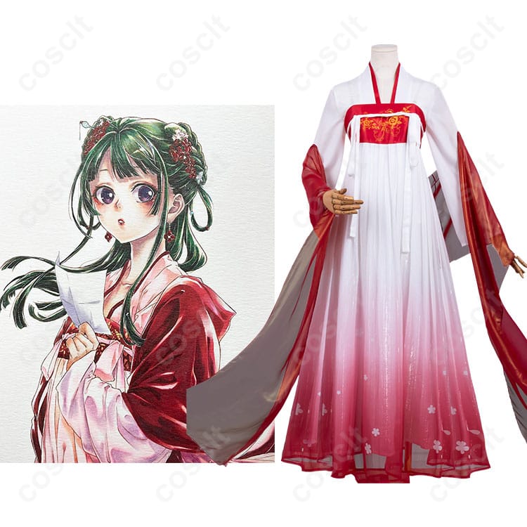薬屋のひとりごと 猫猫 壬氏様との街歩き コスプレ衣装 着用イメージとキャラクタービジュアル