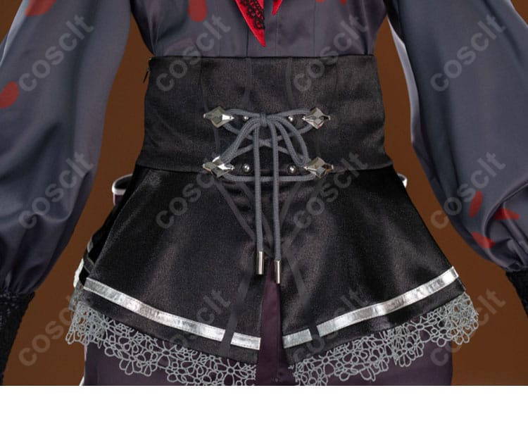 プロセカ 朝比奈まふゆ コスプレ衣装 腰封背面ディテール 美しいデザイン