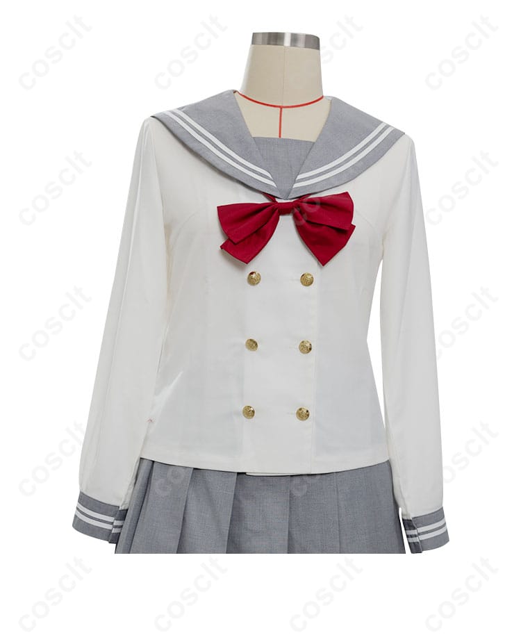 ラブライブ！サンシャイン!! Aqours 冬制服 高海千歌・桜内梨子・渡辺曜 コスプレ衣装 正面全体画像