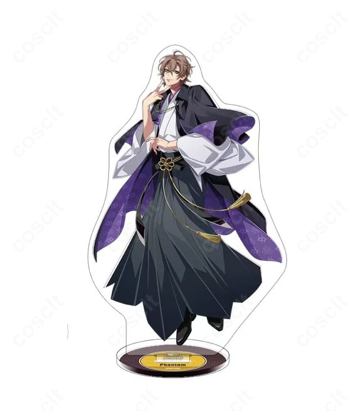 ヒプノシスマイク 夢野幻太郎 Hypnosis Flava2 和装コスプレ衣装をモデルが着用した全身イメージ。羽織・袴・帯・紐飾りのレイヤーとシルエットを高再現で撮影。