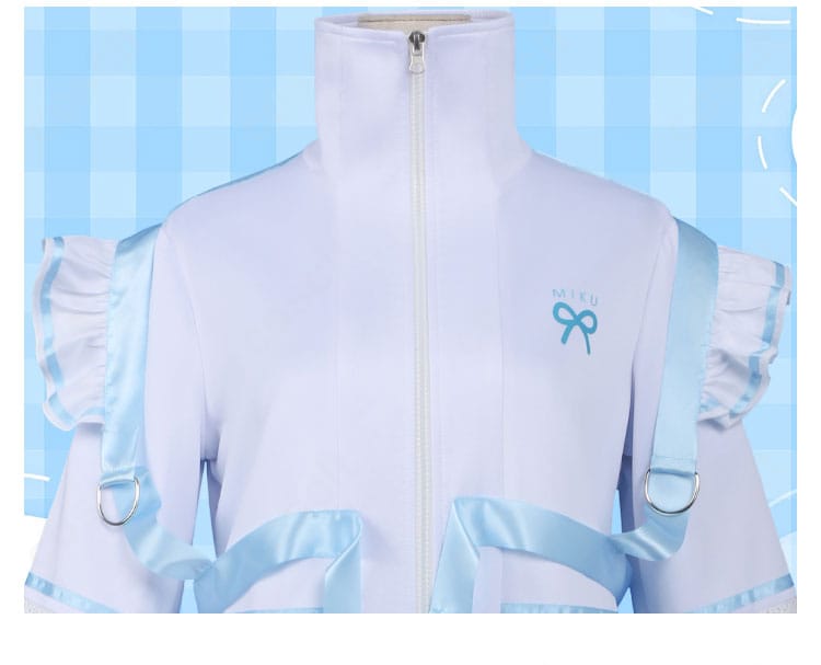 初音ミク ドン・キホーテフェア2025 コスプレ 衣襟（ラペル）ディテール｜カラー配色とステッチ