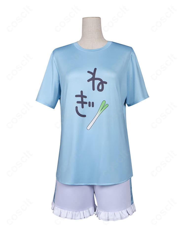 初音ミク ドンキフェア2025 コスプレ 半袖トップス前面ディテール｜プリント・質感を確認