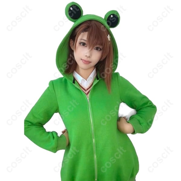 御坂美琴 ゲコ太着ぐるみパジャマ 高再現で動きやすい、イベントや宅コスに最適