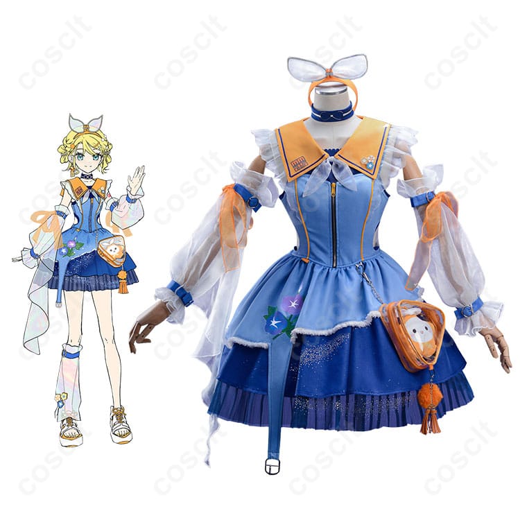 キャラクター「鏡音リン」マジカルミライ2025 コスプレ衣装と商品全体の展示写真｜高品質再現
