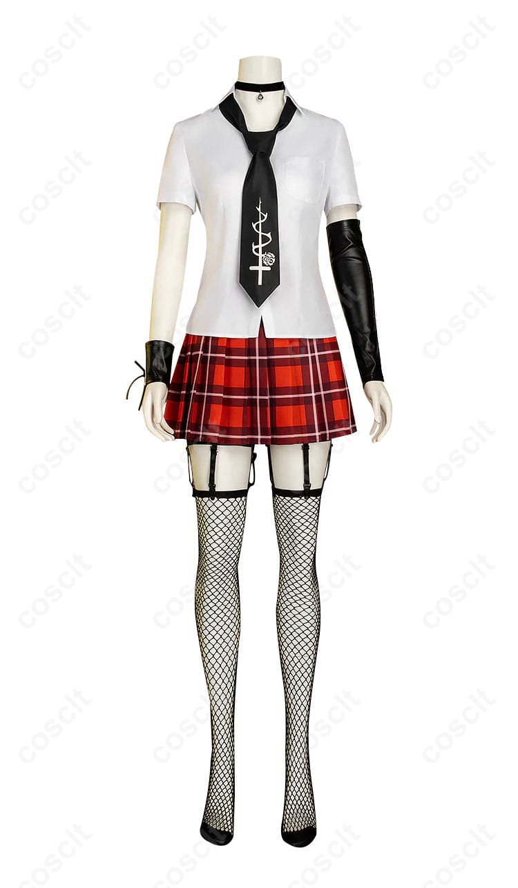 デッドオアアライブ5 マリー・ローズ 学生服 制服 コスプレ衣装 正面ディテール 高再現度デザイン