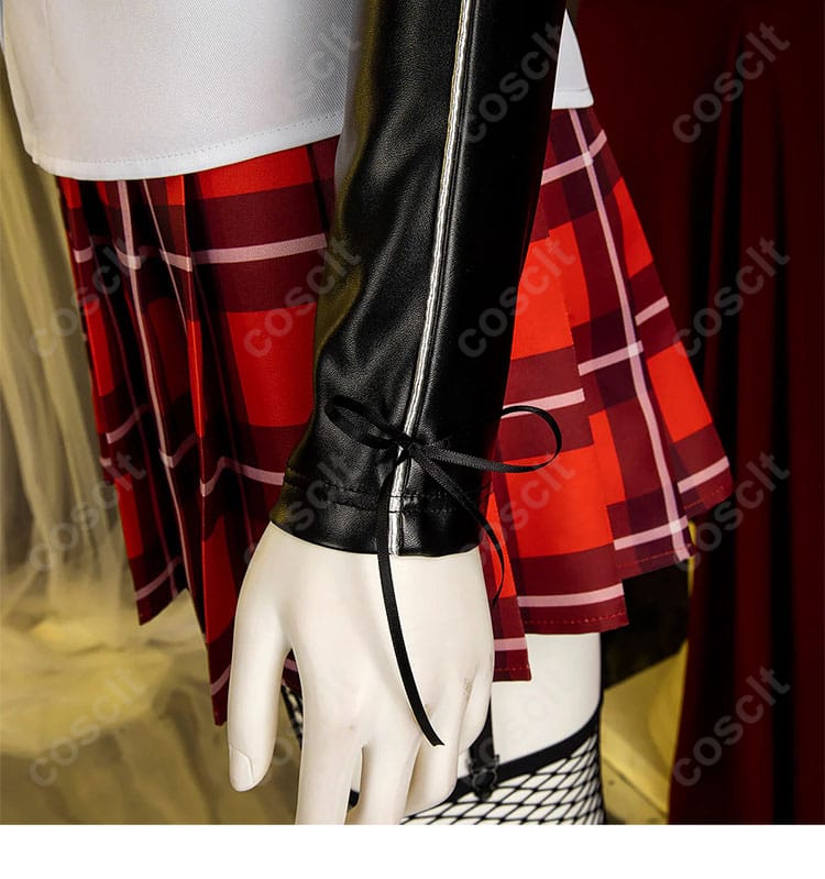 デッドオアアライブ5 マリー・ローズ 学生服 制服 コスプレ衣装 左手アームカバーディテール かわいい装飾