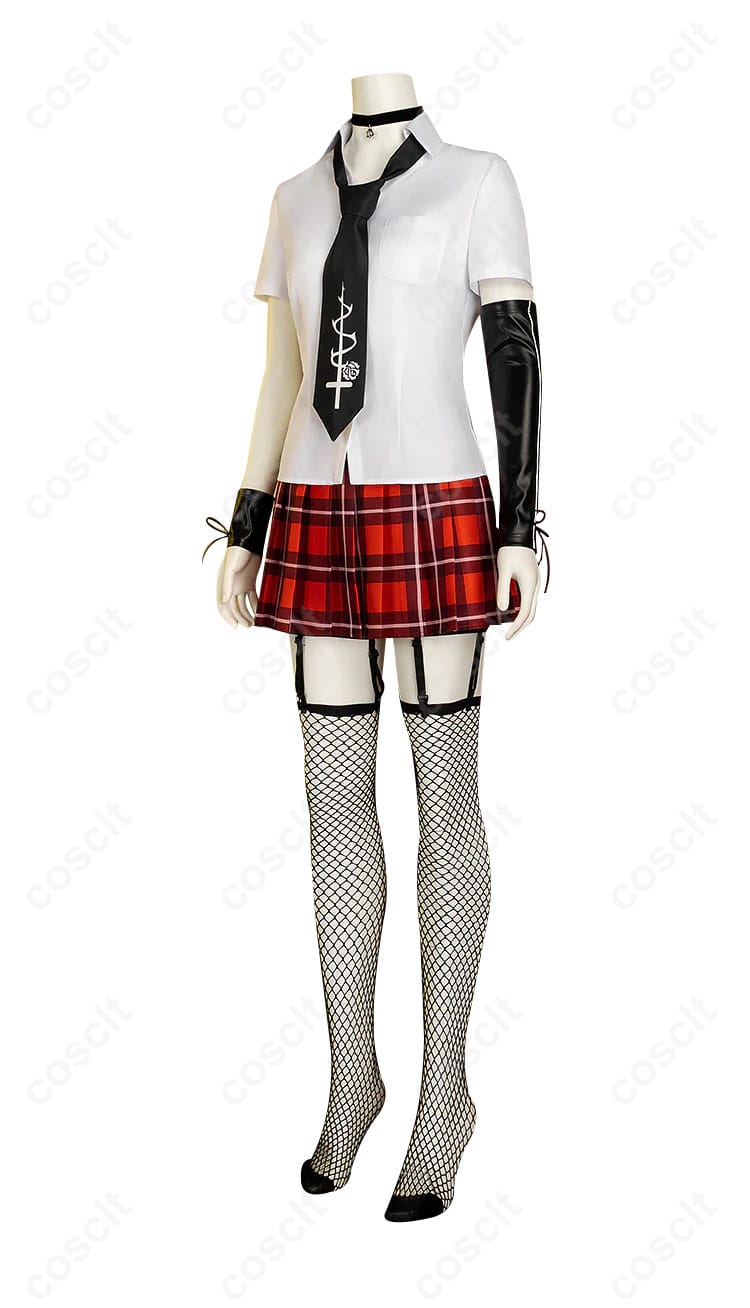 デッドオアアライブ5 マリー・ローズ 学生服 制服 コスプレ衣装 側面ディテール スタイリッシュなシルエット