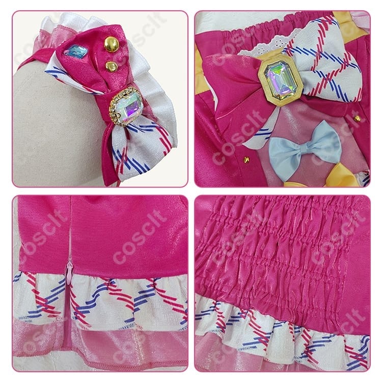 アイカツ! 虹野ゆめ ガーリーアイランドコーデ コスプレ衣装｜高品質・オーダーメイド対応【COSCLT公式通販】 - 4枚目の画像