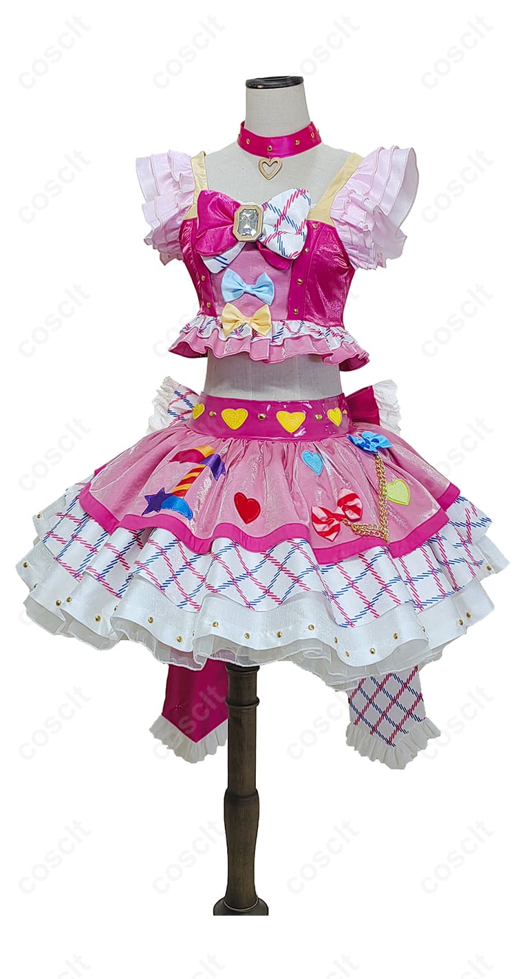アイカツ! 虹野ゆめ ガーリーアイランドコーデ コスプレ衣装 正面全体写真｜高品質コスプレ衣装