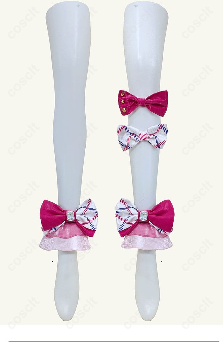 アイカツ! 虹野ゆめ ガーリーアイランドコーデ コスプレ衣装 足飾り細部｜足首アクセサリーの魅力を表現