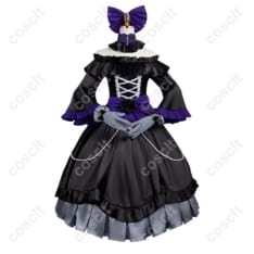 悪役令嬢転生おじさん グレイス・オーヴェルヌ ゴシック ver. コスプレ衣装 高品質オーダーメイド対応 - 1枚目の画像（サムネイル）
