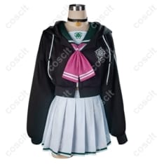 ブルーアーカイブ 杏山カズサ 制服 コスプレ衣装｜猫耳付きフードパーカー＆クロップトップ【COSCLT公式通販】 - 1枚目の画像（サムネイル）