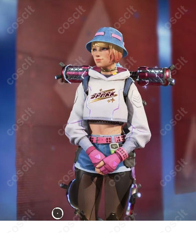 エーペックスレジェンズ ワットソン スタティック・トレーナー コスプレ衣装 正面全身画像｜Apex Legends cosplay パーカー＆帽子付き