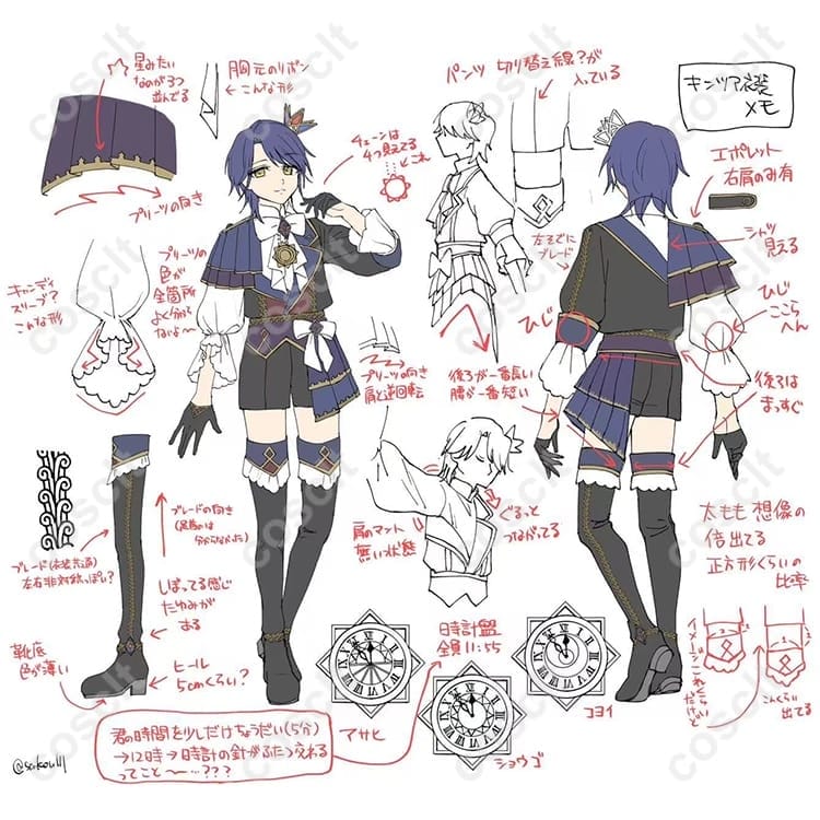 アイドルタイムプリパラ 夢川ショウゴ＆高瀬コヨイ コスプレ衣装 オーダーメイド対応 - 1枚目の画像