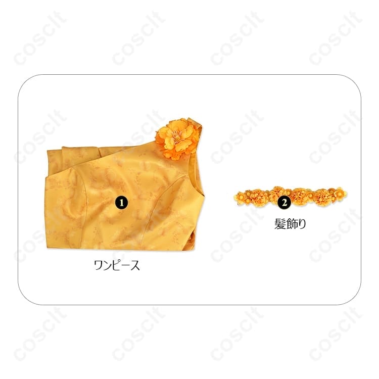 ズートピア2 ジュディ・ホップス 花柄ワンピース映画ドレス コスプレ衣装 - 7枚目の画像