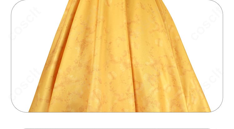 ズートピア2 花柄ワンピース コスプレ衣装 スカート裾の装飾ディテール