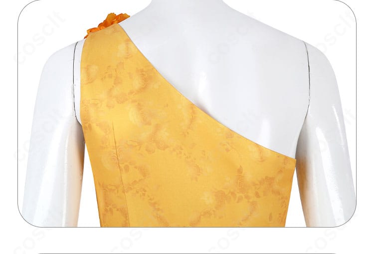 ジュディ・ホップス コスプレ衣装 花柄ワンピース 背面の装飾デザイン