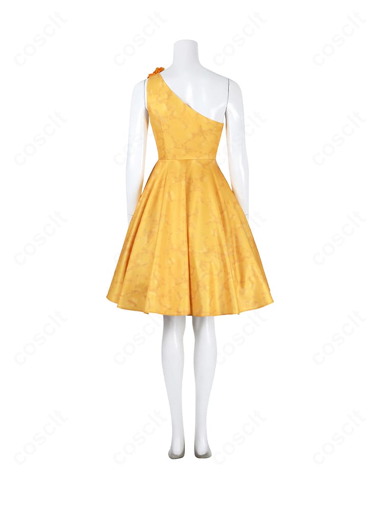 ジュディ・ホップス 花柄ワンピース 映画ドレス コスプレ衣装 背面デザイン