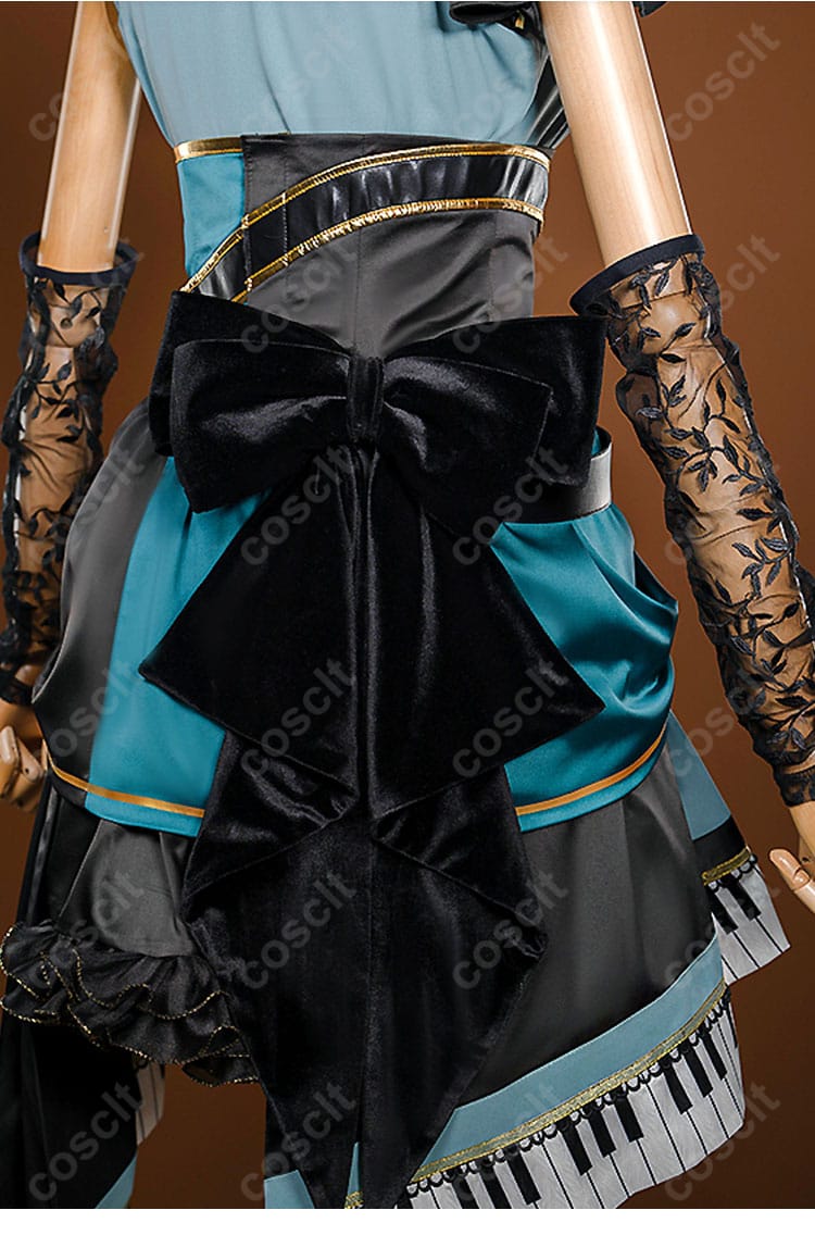 プロセカ 日野森雫 コスプレ衣装 背面リボン装飾 華やかで可愛い背飾り