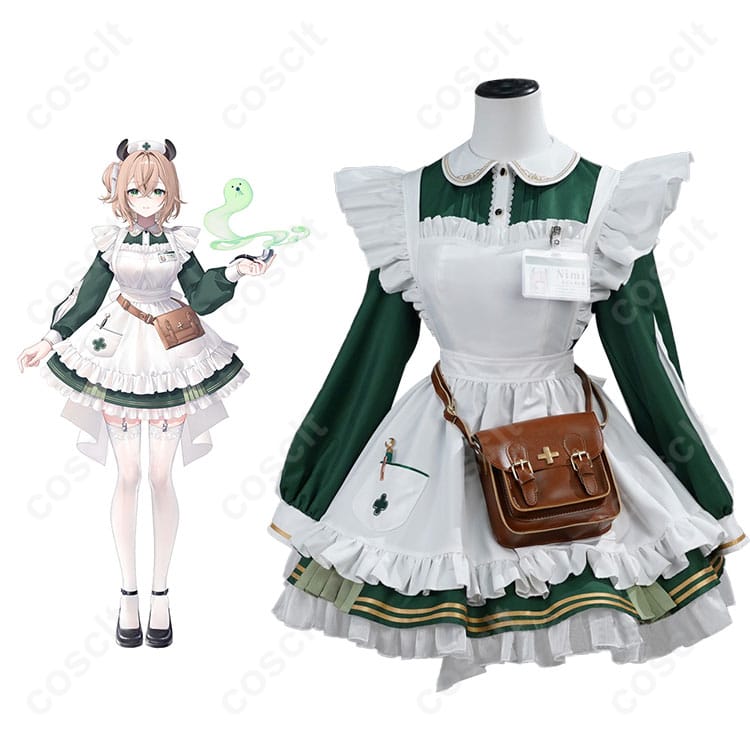 VTuber Nimi Nightmare（ニミ・ナイトメア）ナース服 コスプレ衣装とキャラクター公式イメージ図｜高品質再現