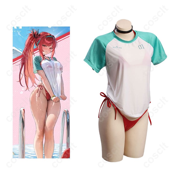 勝利の女神NIKKE ラピ（レッドフード）『レッドフレーバー』コスプレ衣装｜キャラクター着用イメージと全体服装図