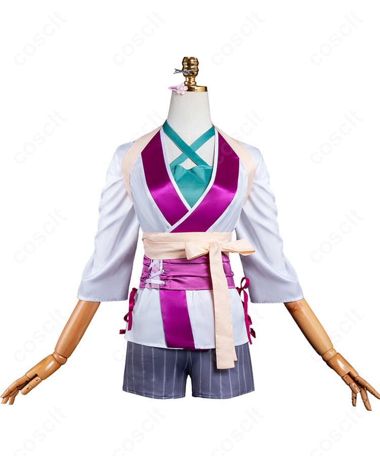 ストリノヴァ 香奈美「世紀の歌姫」コスプレ衣装の正面全体図。高品質素材で細部まで丁寧に仕上げ。