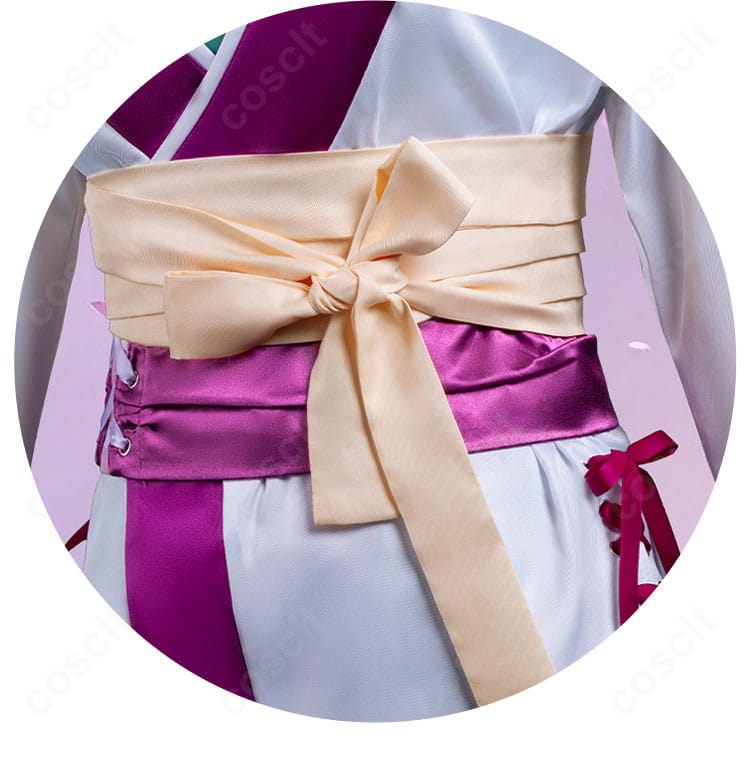 ストリノヴァ 香奈美「世紀の歌姫」コスプレ衣装の腰帯装飾細部画像。繊細な刺繍と装飾で高級感を演出。