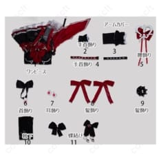 Strinova 香奈美 世紀の歌姫 コスプレ衣装｜華やかで気高いステージアイドル衣装【COSCLT公式通販】 - 5枚目の画像（サムネイル）