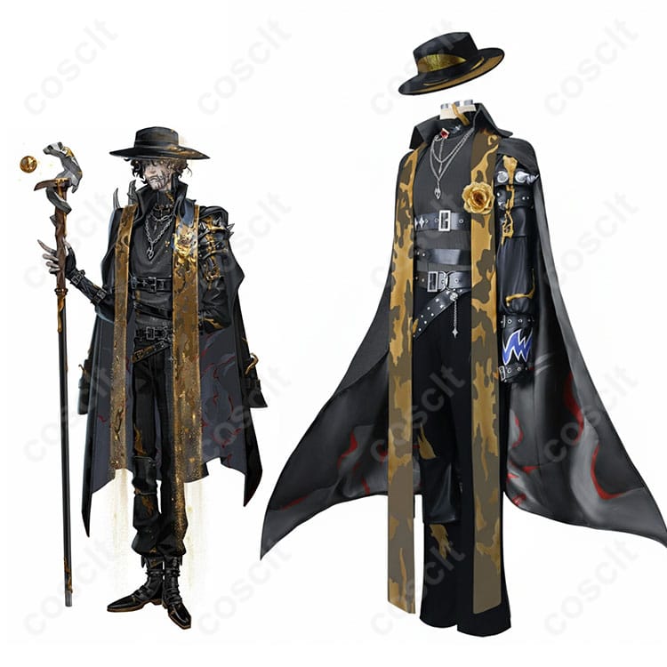 IdentityV 第五人格 アルヴァ・ロレンツ 隠者 金箔 コスプレ衣装 キャラクターと衣装の全身イメージ