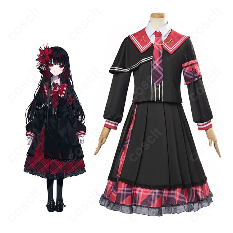 魔法少女ノ魔女裁判 二階堂ヒロ コスプレ衣装とキャラクター公式イラスト比較図