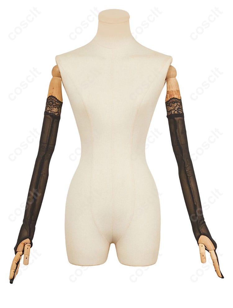 2B コスプレ衣装 蕾絲袖套のディテール画像｜女性らしい上品さをプラス