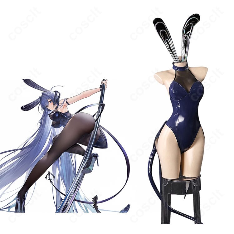 アズールレーン ニュージャージー「リッピング・ステッピング！」コスプレ衣装 キャラクター人物と衣装の全体イメージ｜セクシーなバニースーツで舞台映え抜群。