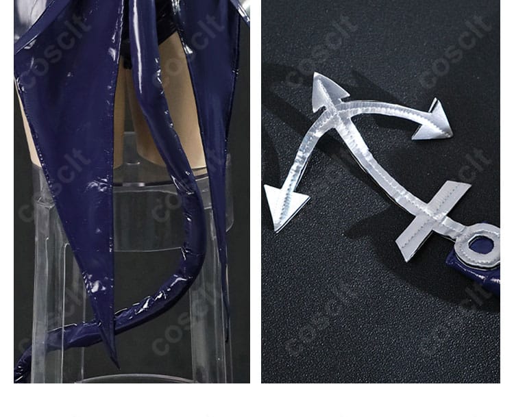 アズールレーン ニュージャージー コスプレ衣装 尾飾り細部アップ｜柔らかい質感と自然なフォルムを再現。