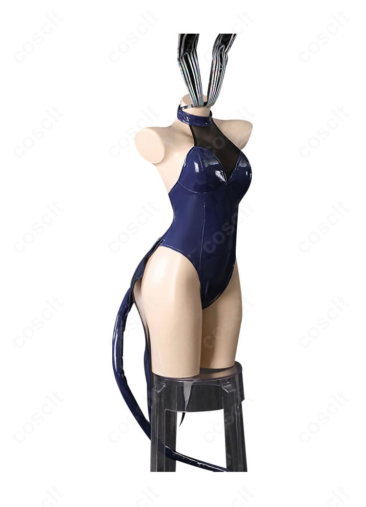 アズールレーン ニュージャージー バニー衣装 側面図｜立体感あるシルエットと腰ラインを再現。