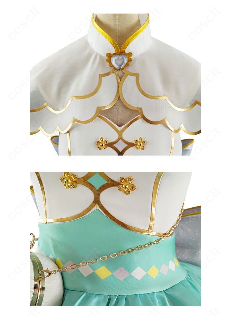 ラブライブ！コスプレ衣装 南ことり お化粧の魔法編 服装の襟元と腰飾りディテール｜細部まで高精度