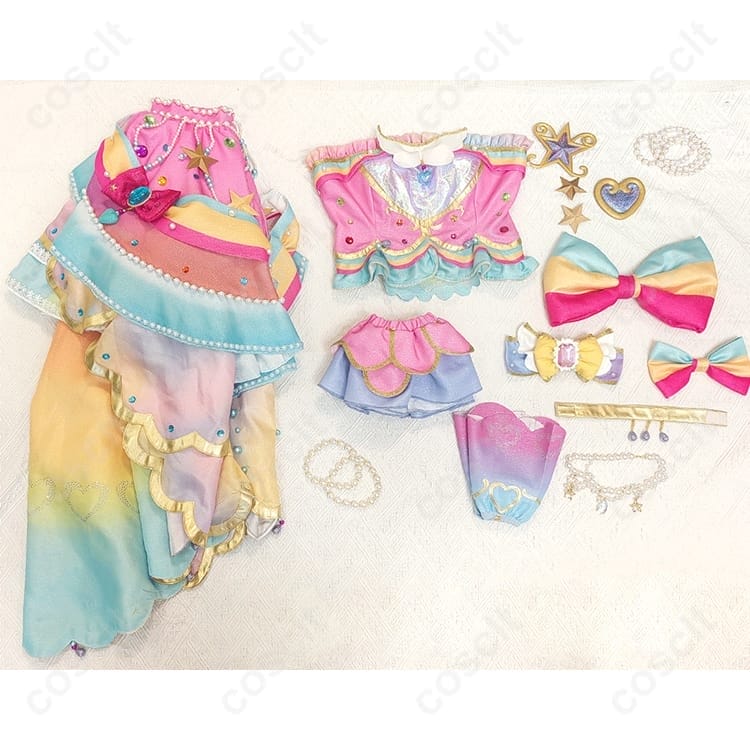 アイカツ! 星のツバサ 虹野ゆめ レインボーエトワールコーデ コスプレ衣装｜高品質オーダーメイド対応【COSCLT】 - 4枚目の画像