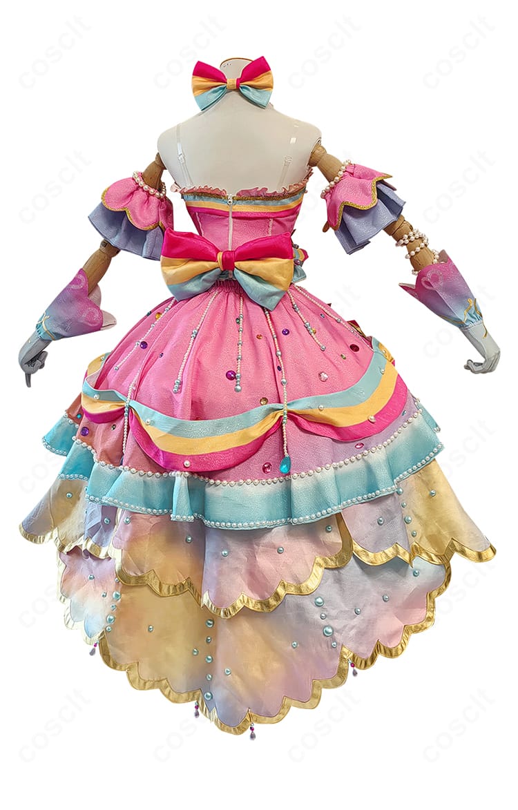 アイカツ! 虹野ゆめ コスプレ衣装 背面ディテール｜羽根飾りと背中のデザインを忠実再現