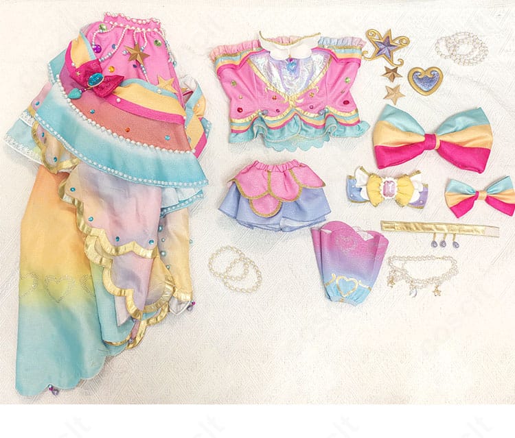 アイカツ! レインボーエトワールコーデ コスプレ衣装 セット内容一覧｜豪華フルセットで届いてすぐに着用可能