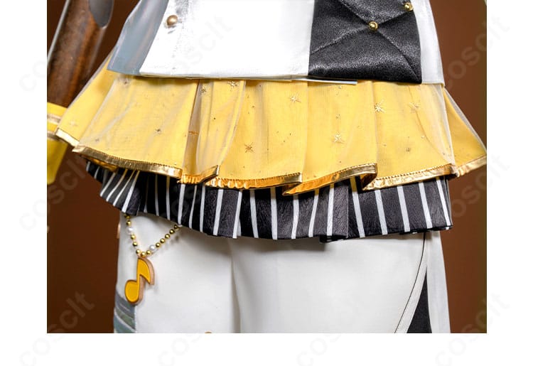 プロジェクトセカイ 鏡音レン コスプレ衣装 スカート裾装飾部分アップ