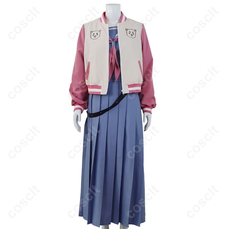 銀魂 3年Z組銀八先生 神楽 コスプレ衣装｜セーラー服＆スタジャン風ジャージ・オーダーメイド可 - 1枚目の画像