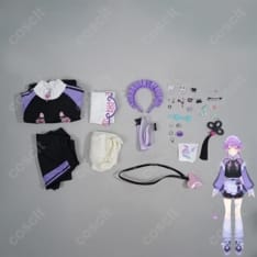 ホロライブ 常闇トワ メイド風ジャージ コスプレ衣装｜高品質・オーダーメイド対応【COSCLT公式通販】 - 5枚目の画像（サムネイル）