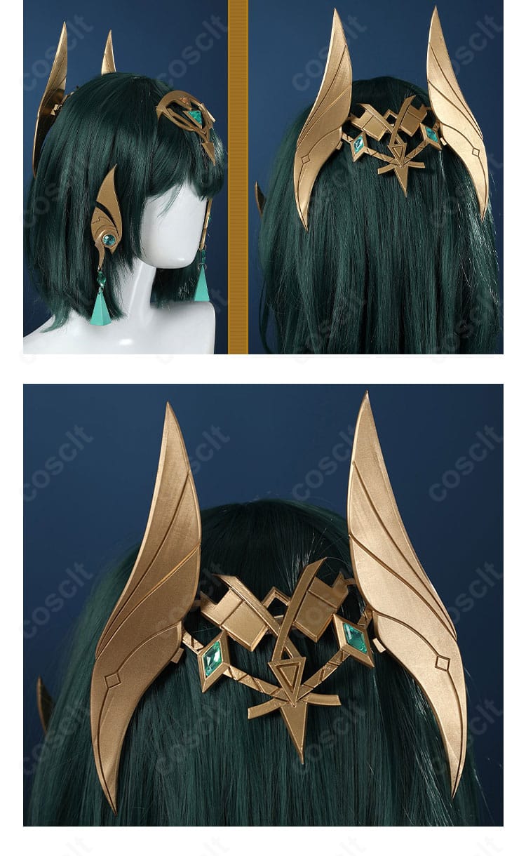 原神ネフェル コスプレ衣装 髪飾り側面＆背面ディテール｜立体感と完成度をチェック