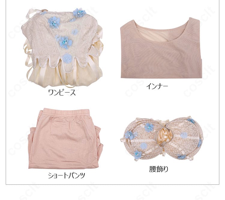 ウェンズデー イーニッド・シンクレア 狼族の少女 ドレス コスプレ衣装 セット内容一式展示画像