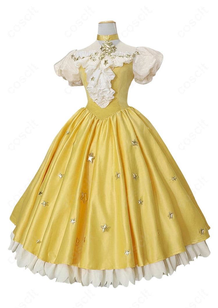 カードキャプターさくら 木之本桜 星のドレス コスプレ衣装 側面図|シルエットの美しさと立体的なラインを再現