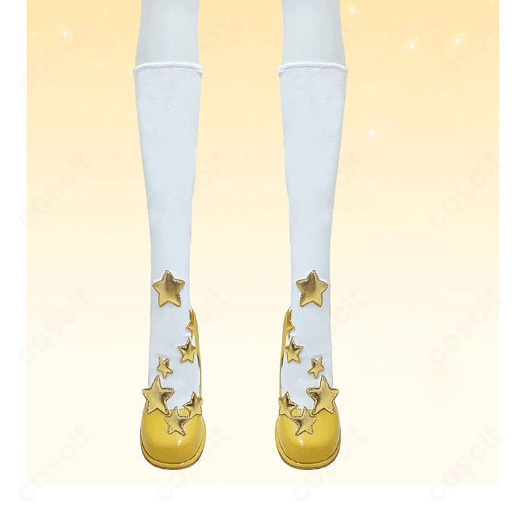 カードキャプターさくら 木之本桜 星のドレス コスプレ衣装 靴下・靴ディテール|統一感のあるデザインで完成度アップ