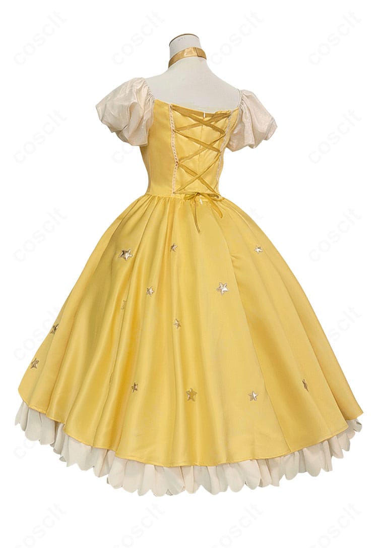 カードキャプターさくら 木之本桜 星のドレス コスプレ衣装 背面図|背中のリボンや星飾りなど細部まで高再現