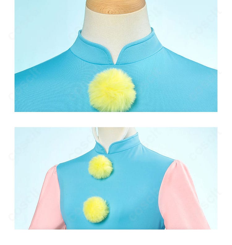 飾り球ディテール|さくら バトルコスチューム ふわふわ装飾