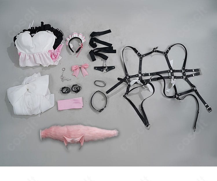 ホロライブ 博衣こより メイド コスプレ衣装 セット内容一式展示|フルセットで届いてすぐにコスプレ可能